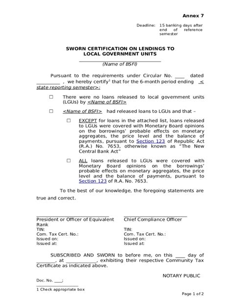 Application for LGU Loan .